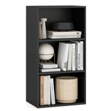 3 Open Shelf Bookcase Modern Storage Display Cabinet