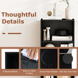 3 Open Shelf Bookcase Modern Storage Display Cabinet