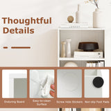 3 Open Shelf Bookcase Modern Storage Display Cabinet