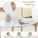 3-Piece Coffee Table Set Round Coffee Table and 2PCS Square End Tables