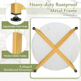 3-Piece Coffee Table Set Round Coffee Table and 2PCS Square End Tables