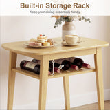 3-Piece Dining Table Set for 2 with Upholstered Chairs