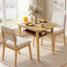 3-Piece Dining Table Set for 2 with Upholstered Chairs