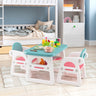 Kids Table and Chair Set with Building Blocks