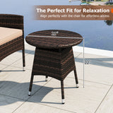3 Piece Patio Furniture Set Outside Bistro Set for Porch