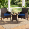 3 Piece Patio Furniture Set Outside Bistro Set for Porch