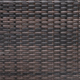 3 Pieces Rattan Rocking Bistro Set with Coffee Table and Cushions