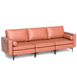 3-Seat Sofa Sectional with Side Storage Pocket and Metal Leg-3