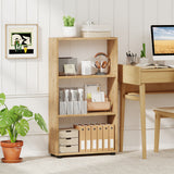 3-Tier Bookcase 42 inch Tall Book Shelf with Anti-Tipping Kit