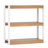 3 Tier Bookshelf Wooden Bookcase with Dual Anti-Tipping Kits