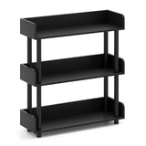 3-Tier Bookshelf with Anti-Tipping Kit and Industrial Storage Unit for Living Room