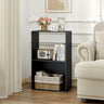 3-Tier Bookshelf with Open Storage Compartment and Freestanding Display Shelf
