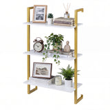 3-Tier Floating Modern Kitchen Shelf for Living Room Home Office and Bathroom