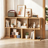 3-Tier Geometric Bookshelf Freestanding Display Shelf Side Table Set of 2