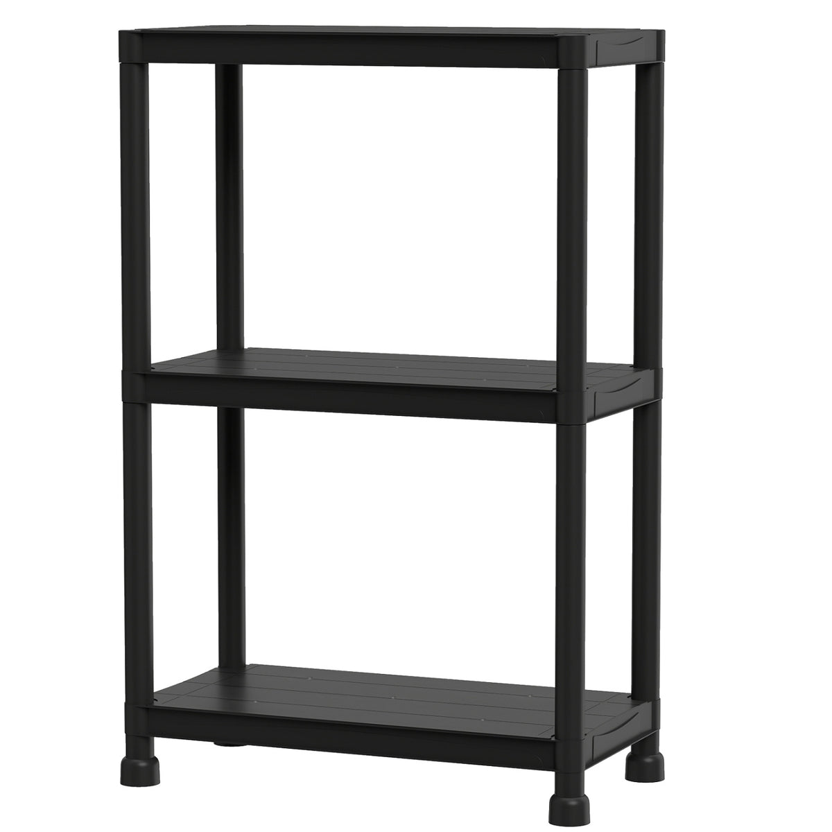 4-Tier/5-Tier/3-Tier Heavy-Duty Plastic Storage Shelves Freestanding Garage Shelving Unit