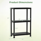 4-Tier/5-Tier/3-Tier Heavy-Duty Plastic Storage Shelves Freestanding Garage Shelving Unit