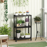 4-Tier/5-Tier/3-Tier Heavy-Duty Plastic Storage Shelves Freestanding Garage Shelving Unit