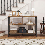3-Tier Horizontal Cubby Bookshelf with Open Shelves