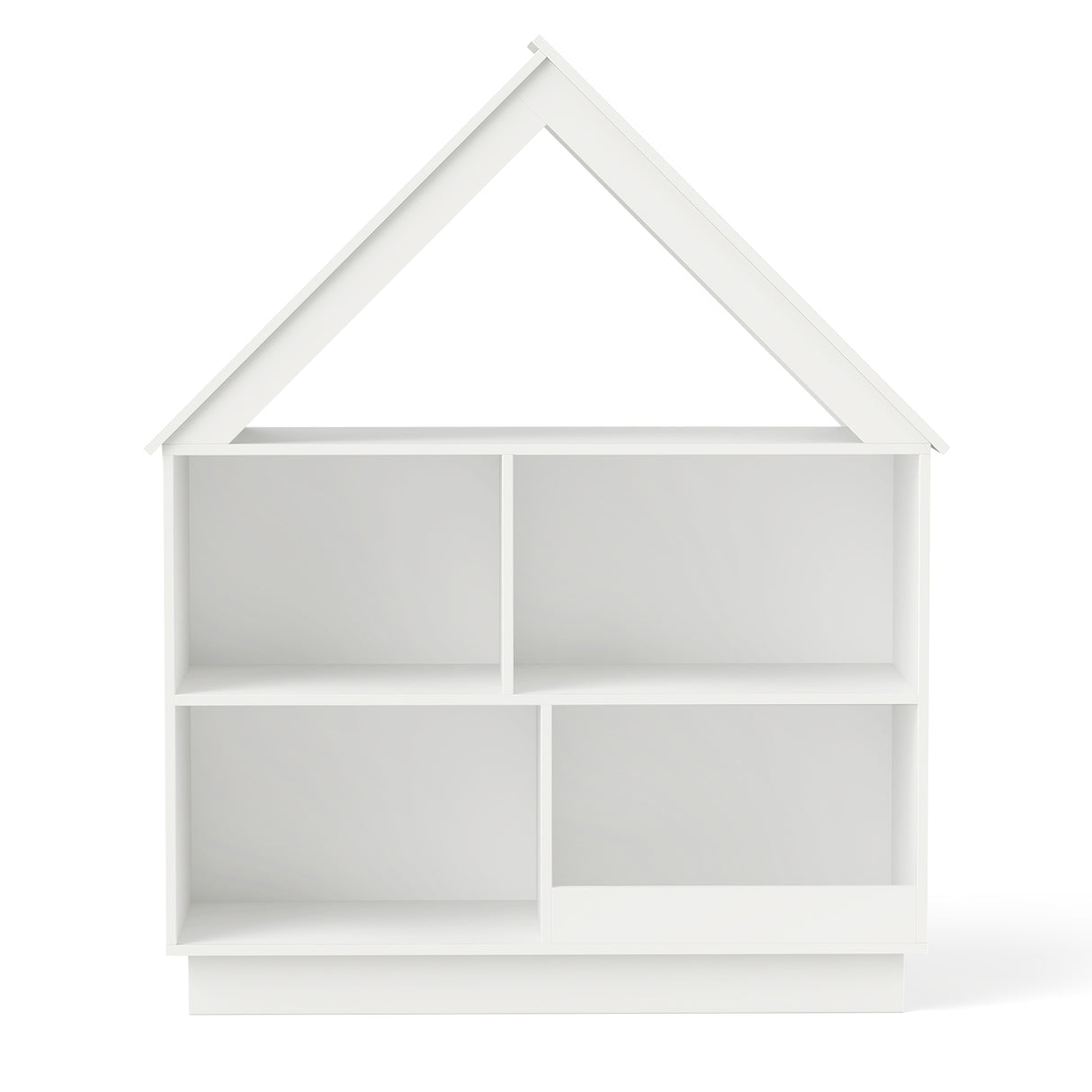3-Tier House-Shaped Toy Storage Organizer with Open Shelves