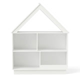 3-Tier House-Shaped Toy Storage Organizer with Open Shelves