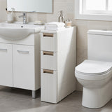 Narrow Storage Cabinet with Drawers and Removable Dividers