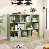 3-Tier Open Bookcase 8-Cube Floor Standing Storage Shelves Display Cabinet