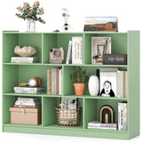 3-Tier Open Bookcase 8-Cube Floor Standing Storage Shelves Display Cabinet