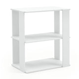 3-Tier Shoe Rack Set of 2 with Stackable Design and Anti-Tipping Device for Closet-White