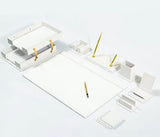 MOOG Classic Desk Organizer - White - 12 PCS
