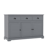 3 Drawers Sideboard Buffet Storage with Adjustable Shelves