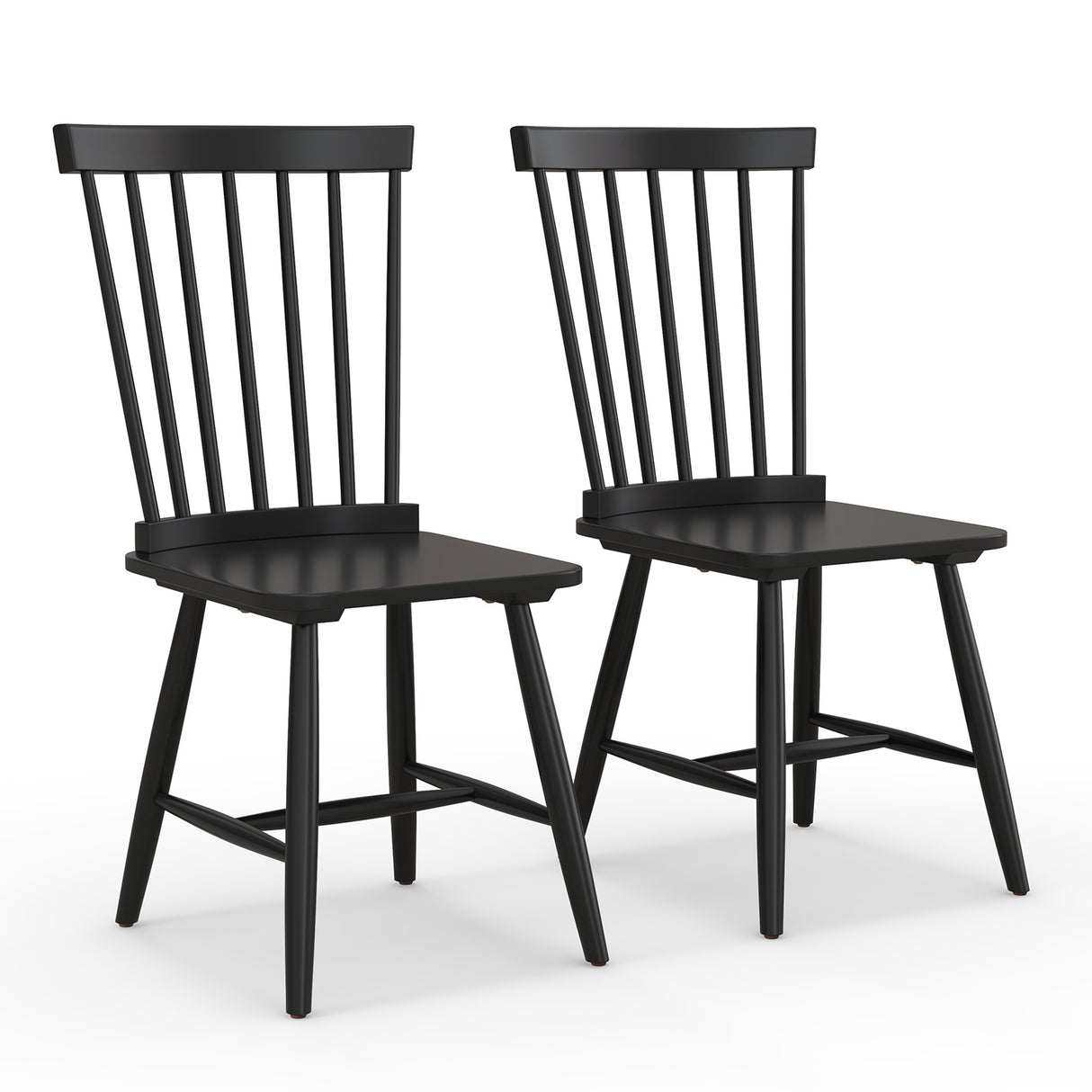 3-in-1 Dining Set: Windsor Chairs  Industrial Sideboard & Wall-Mount Wine Rack Combo