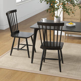3-in-1 Dining Set: Windsor Chairs  Industrial Sideboard & Wall-Mount Wine Rack Combo
