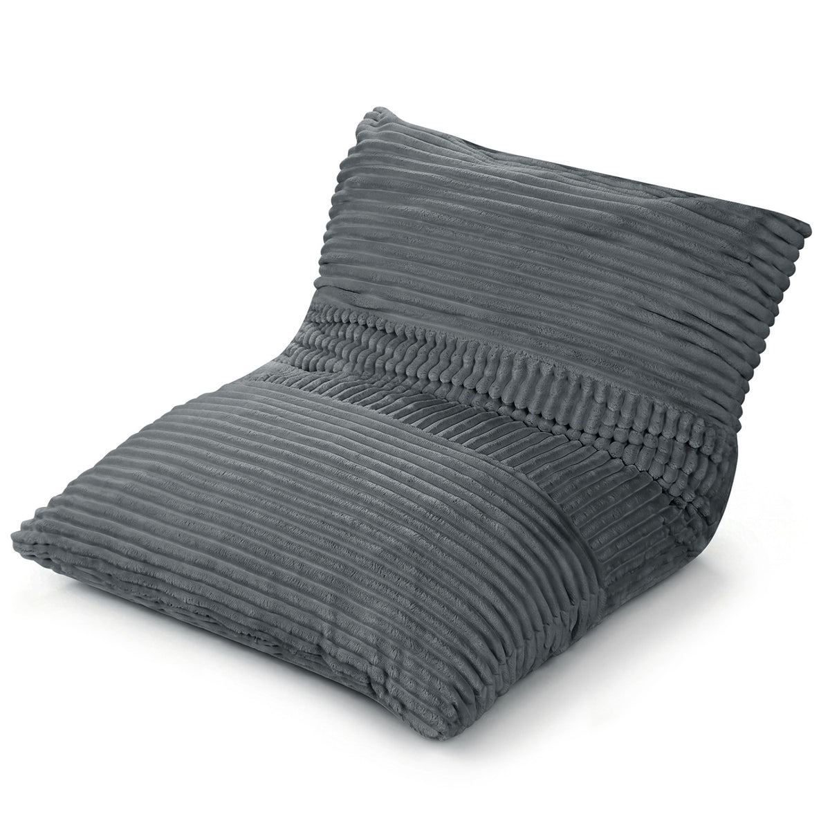 3-in-1 Large Bean Bag Chair with Comfy Corduroy Fabric