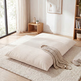 3-in-1 Large Bean Bag Chair with Comfy Corduroy Fabric