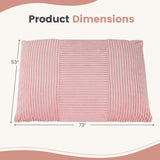 3-in-1 Large Bean Bag Chair with Comfy Corduroy Fabric
