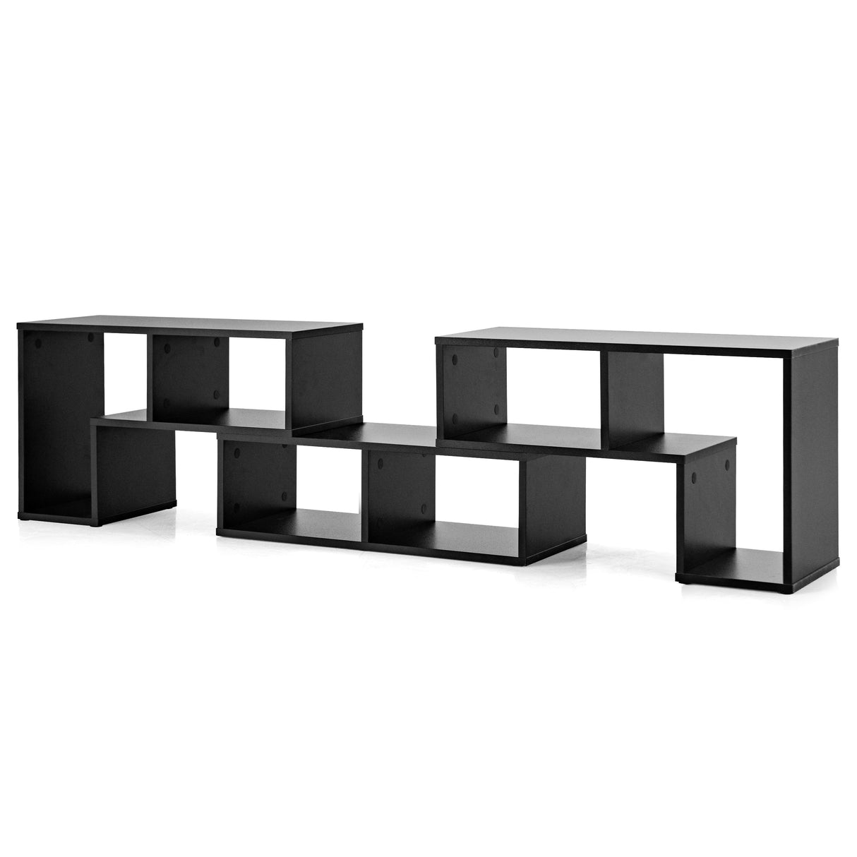 3 Pieces Adjustable TV Stand for TVs up to 65 Inch with Shelves