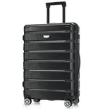 Hardshell Luggage Set 3 Piece, Durable ABS+PC Travel Suitcase with