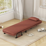 3-in-1 Convertible Sofa Bed with 5-Position Adjustable Backrest and Lumbar Pillow
