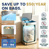 13 Gallon | Nova Series UV Odor Neutralizing Smart Trash Can | ONT-50-81