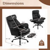 400 LBS Ergonomic Big and Tall Office Chair with Faux Leather