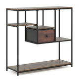 40 Inch Console Table Behind Sofa Couch with Storage