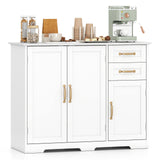 40 Inch Modern Kitchen Sideboard Buffet Cabinet with 2 Drawers and Adjustable Shelf