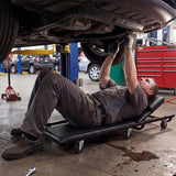 Rolling Creeper Padded Mechanic Cart with Adjustable Backrest and Headrest