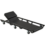 Rolling Creeper Padded Mechanic Cart with Adjustable Backrest and Headrest