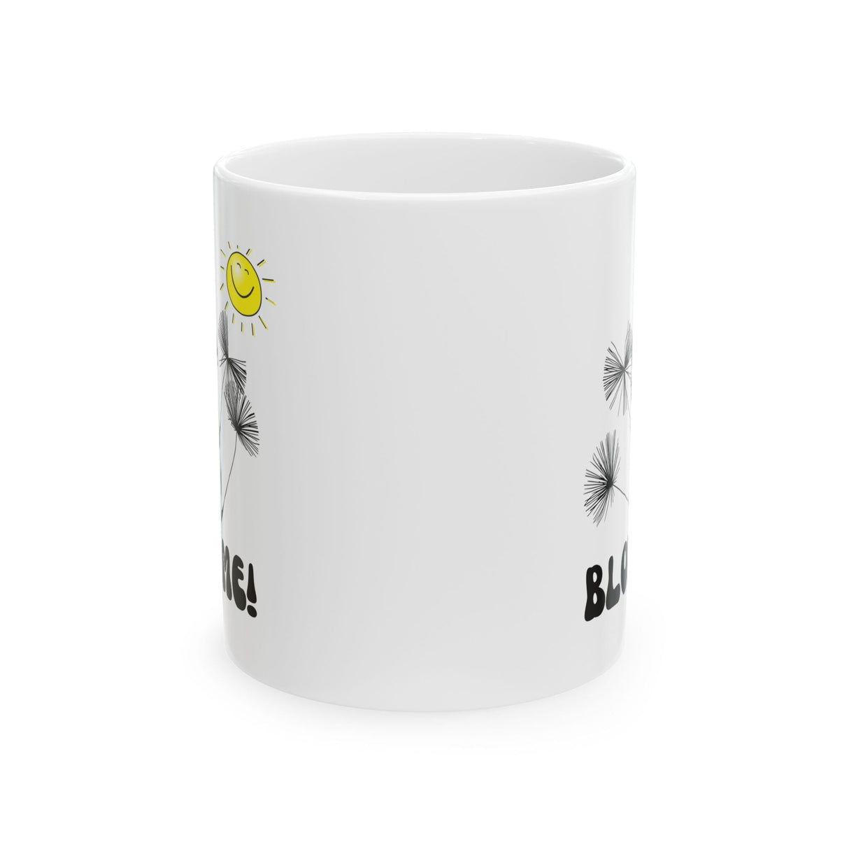 Funny Coffee Mug, 'Blow Me' with Dandelions