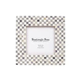 Baby Picture Frames Checkered Pattern Bone Inlay Collection - 4x4