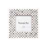 Baby Picture Frames Checkered Pattern Bone Inlay Collection - 4x4