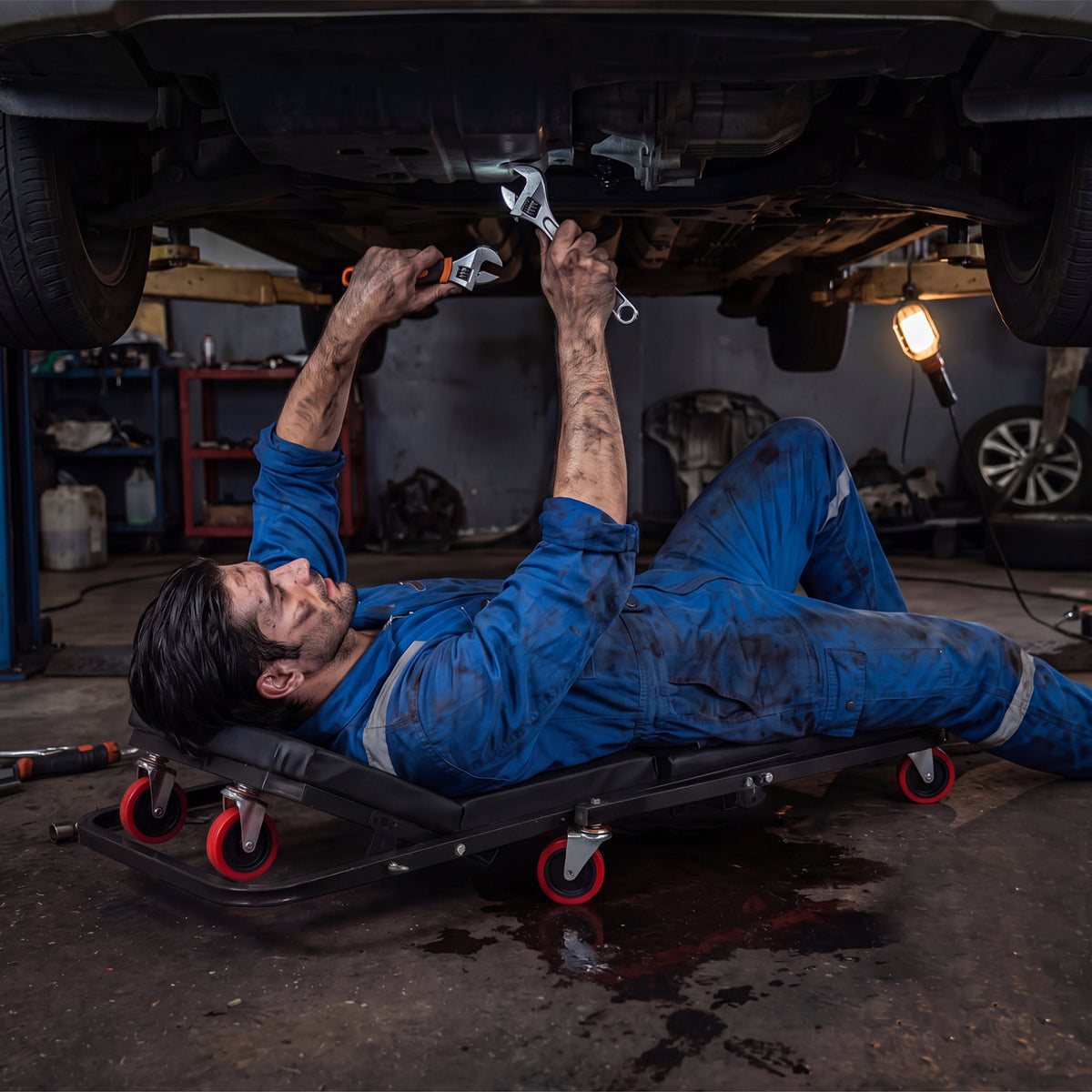 41" Foldable Mechanic Creeper with 450 LBS Capacity