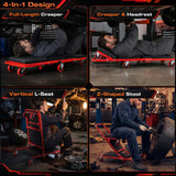 41" Foldable Mechanic Creeper with 450 LBS Capacity