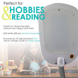 63"H Slim Design LED Bright Reader Natural Daylight Full Spectrum Floor Lamp Grey